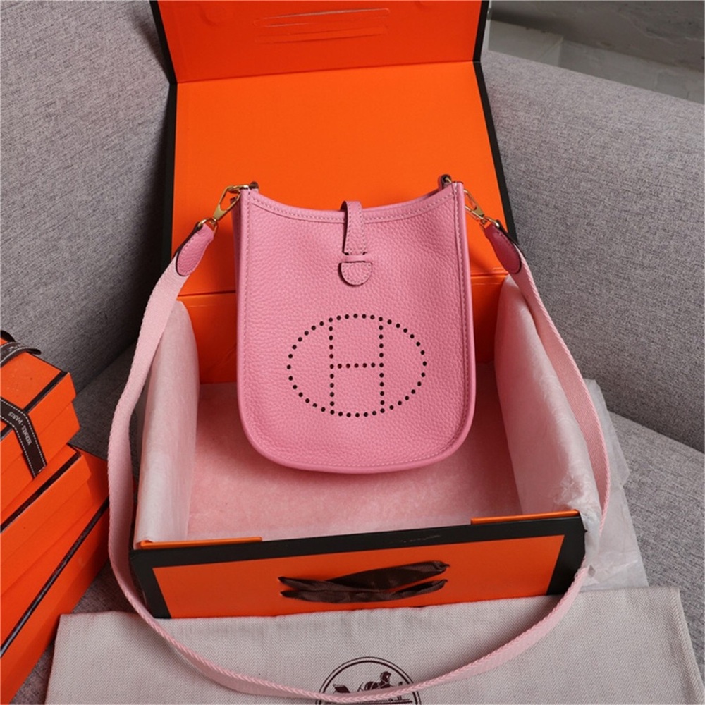 HERMES Evelyne I 25 Evelyne silver buckle shoulder bag